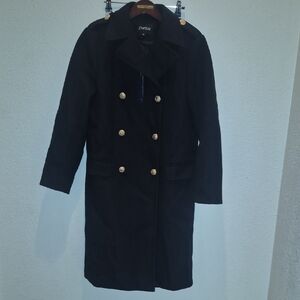 Womens Black Trench Coat
